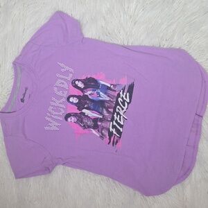 Disney Desscendants 3 Purple Kids Graphic T-Shirt Sz 10-12